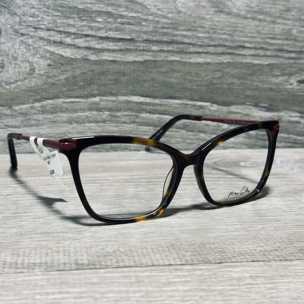 Max Cole MC1515 Eyeglass Frames Womens 53-15-135 Brown Tortoise Square Optical